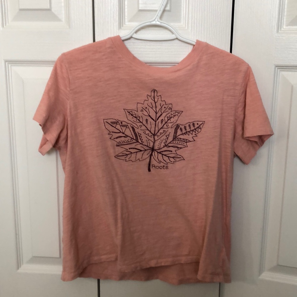 Roots t shirt pink